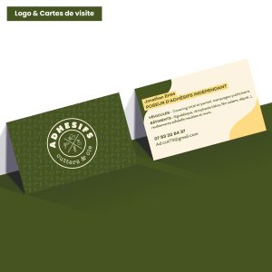 Cartes de visite + Création de logo - Poseur d'adhésifs