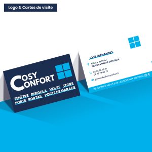 Cartes de visite + Création de logo - Menuisier